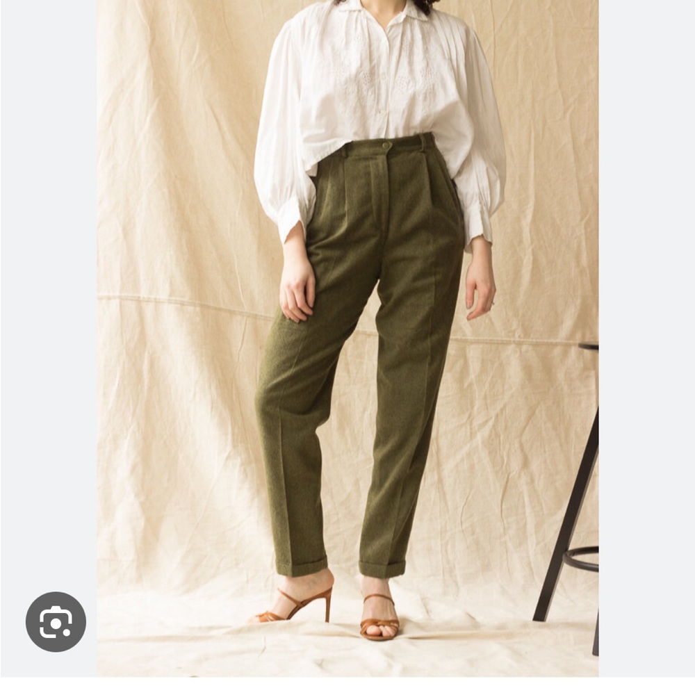 Banana Republic Green Wool Pants